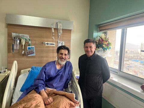 عکس | عیادت امیر قلعه نویی از شاهرخ بیانی