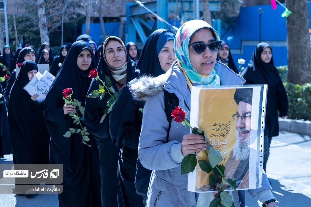 عکس | تشییع نمادین سیدحسن نصرالله در دانشگاه شریف عکس | تشییع نمادین سیدحسن نصرالله در دانشگاه شریف