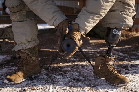بازگشت سربازان قطع عضو شده اوکراینی به میدان نبرد