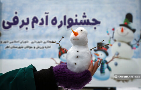 عکس | تصاویر جالب از جشنواره آدم برفی در شهرستان اهر