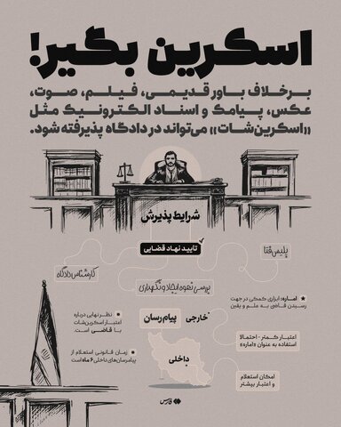 اینفوگرافیک | اسکرینشات میتواند در دادگاه پذیرفته شود