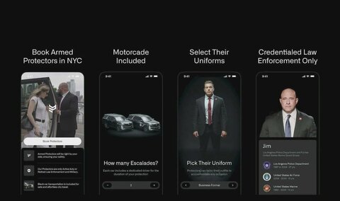 عکس | استخدام بادیگارد مسلح از طریق گوشی!