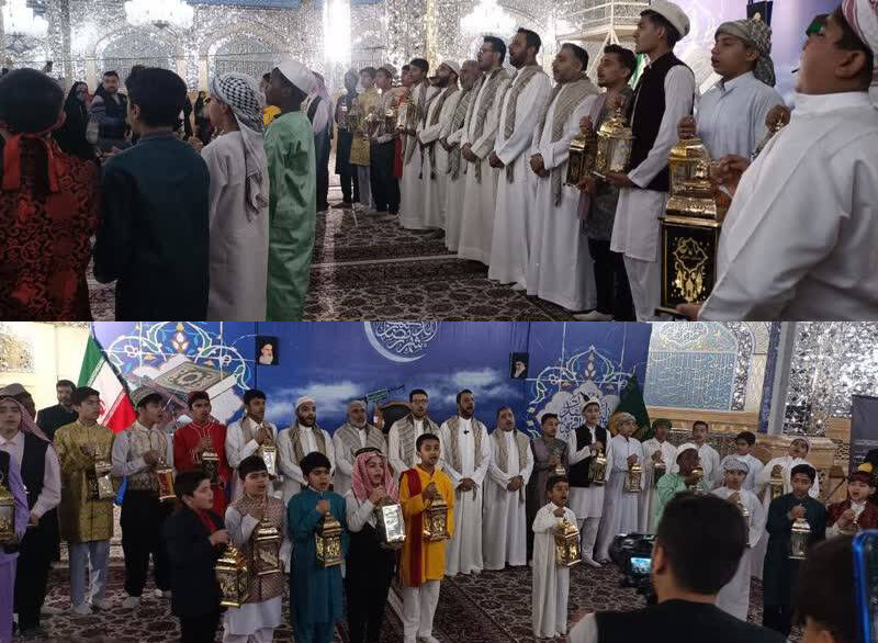 آیین سنتی «هل هلالک یا رمضان» در حرم مطهر رضوی برگزار شد