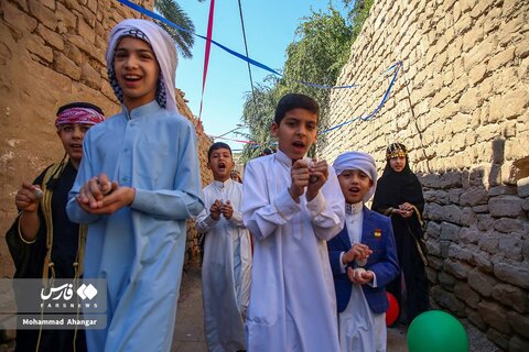 عکس | تصاویری جالب از جشن گرگیعان در اهواز