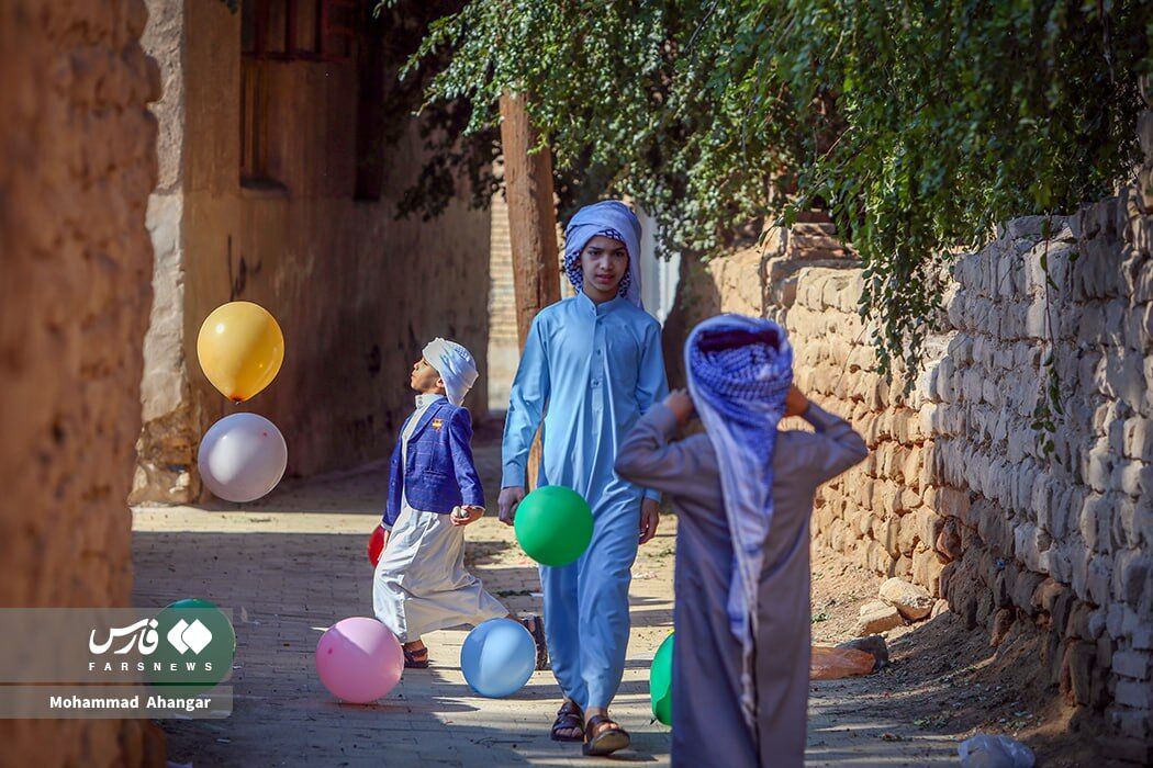 عکس | تصاویری جالب از جشن گرگیعان در اهواز