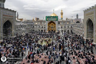 جشن شام میلاد امام حسن مجتبی(ع) در حرم مطهر رضوی برگزار شد