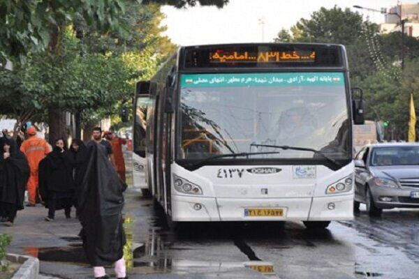 سرویس‌دهی صلواتی ناوگان اتوبوسرانی در روز زیارتی امام رضا(ع)