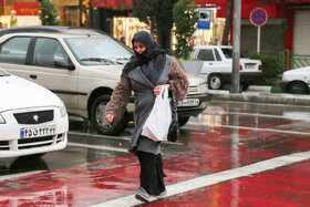 جاده‌های خراسان رضوی بارانی و لغزنده است