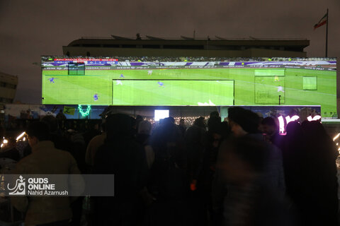 پخش زنده دیدار مقدماتی جام جهانی در بزرگترین صفحه نمایش کشور