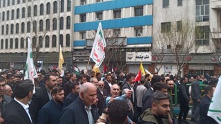 حضور رئیس‌جمهور در راهپیمایی روز قدس در تهران