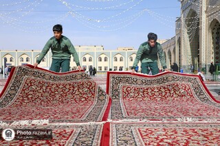 آمادگی حرم مطهر رضوی برای میزبانی از نمازگزاران عید سعید فطر