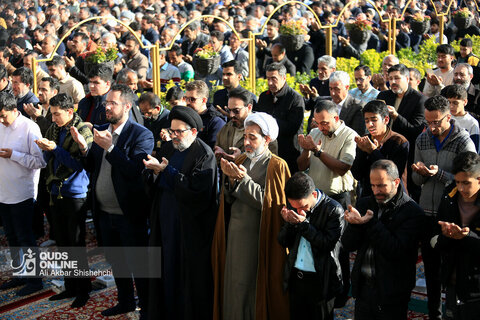 اقامه نماز عید سعید فطر - حرم مطهر رضوی