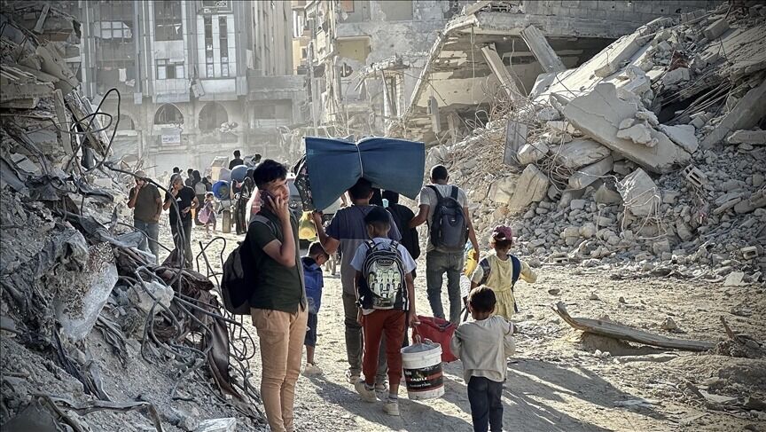 آوارگی مجدد هزاران فلسطینی در رفح و خان یونس پس از هشدار حمله رژیم صهیونیستی