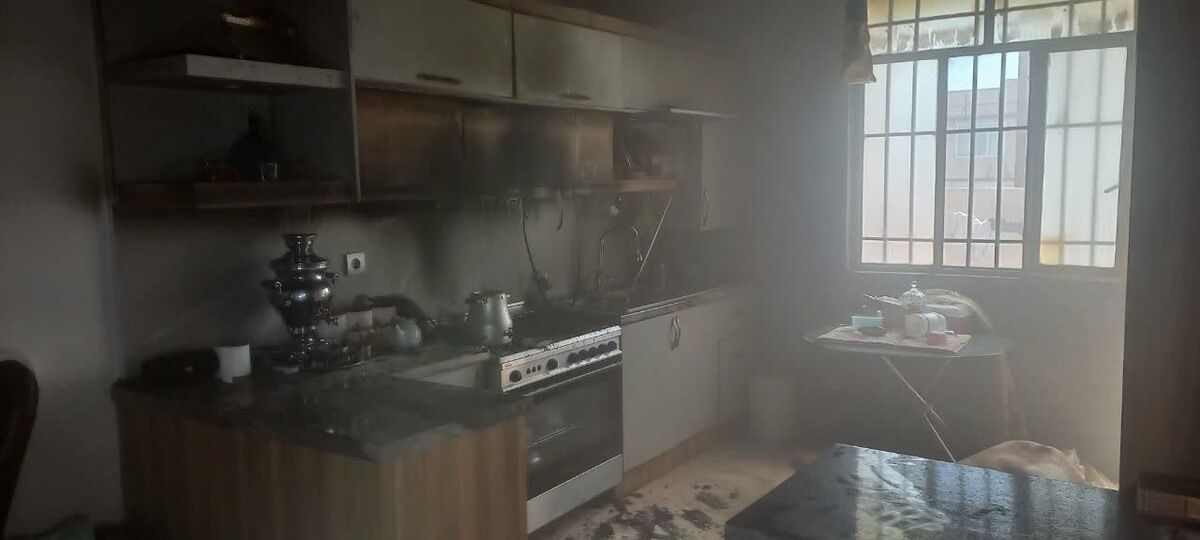 مهار آتش سوزی در محله سیدی مشهد