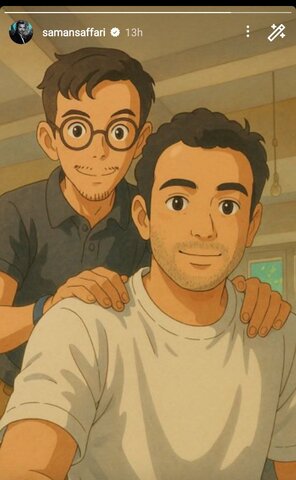 عکس | بازیگر سریال دلدادگان هم انیمه شد