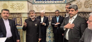 معاون اول رئیس جمهور به زیارت امام رضا(ع) رفت