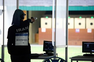 ادامه موفقیت‌های رستمیان در تیراندازی؛ بانوی ایرانی در جمع برترین‌های جهان