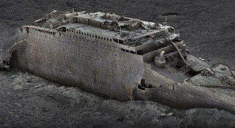 عکس | تایتانیک غرق شده سه بعدی شبیه سازی شد