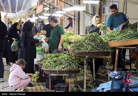 بازار فروش گیاهان بهاری در سنندج