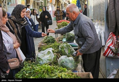 بازار فروش گیاهان بهاری در سنندج