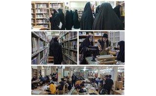 استقبال مراجعان مهمان از خدمات متنوع مطالعاتی کتابخانه مرکزی حرم رضوی