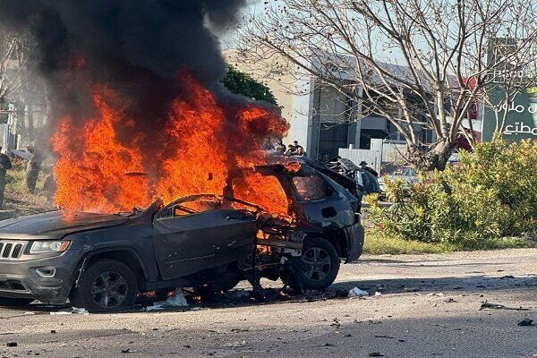 حمله پهپادی رژیم صهیونیستی به یک خودرو در جنوب لبنان