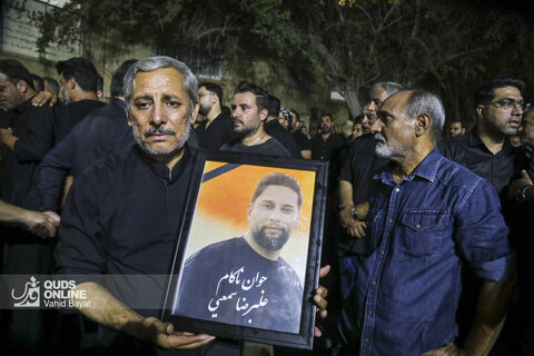 مراسم عزاداری کشته شدگان حادثه انفجار در بندر شهید رجایی