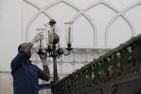 بازپیرایی «ضریح فولادی» در موزه حرم مطهر رضوی