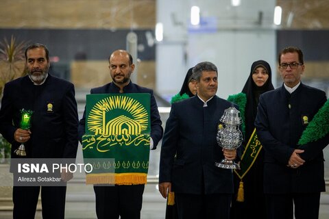 بدرقه نخستین گروه از زائران حج ۱۴۰۴