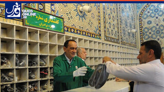 فیلم | یک دقیقه با کفشدارهای حرم مطهر