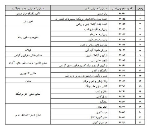 ۹ رشته جدید در هنرستان ها جایگزین رشته های قدیمی می شوند