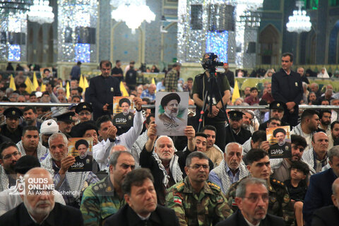 آیین گرامیداشت شهدای خدمت در حرم امام‌رضا(ع)