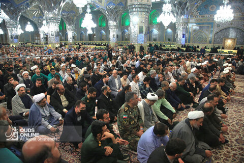 آیین گرامیداشت شهدای خدمت در حرم امام‌رضا(ع)