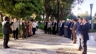 بازدید فرماندار مشهد از آرامگاه فردوسی