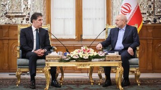 قالیباف در دیدار با رئیس اقلیم کردستان : ارتباطات اقتصادی منجر به ثبات امنیتی می‌شود