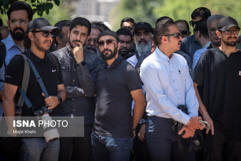 مراسم تشییع پیکر حمیدرضا درجاتی