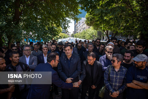 مراسم تشییع پیکر حمیدرضا درجاتی