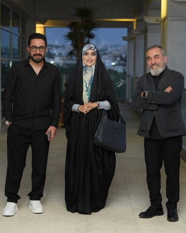 قاب دیدنی سیامک انصاری و خانم مجری در جشن نفس