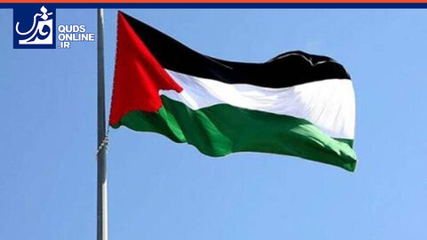 اهتزاز پرچم فلسطین در قلب نیویورک
