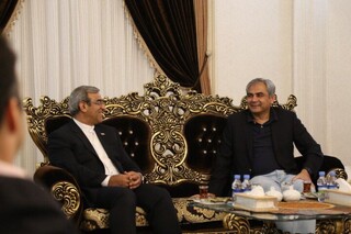 وزیر کشور پاکستان با استاندار خراسان رضوی دیدار و گفتگو کرد