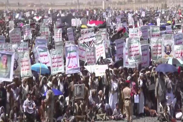 راهپیمایی میلیونی حمایت از غزه در صعده