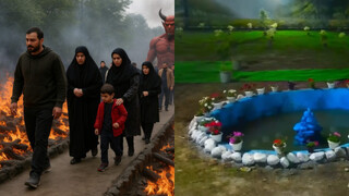 ماجرای داغ بهشت و جهنم فومن / چرا اجرای یک نمایش میدانی در گیلان به سوژه فضای مجازی تبدیل شد؟