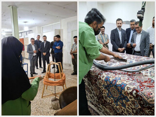 خانه صمت خراسان رضوی مهمان فرش رضوی شد