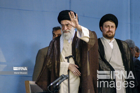 حضور رهبر انقلاب در سی و پنچ مراسم سالگرد رحلت امام خمینی (ره)