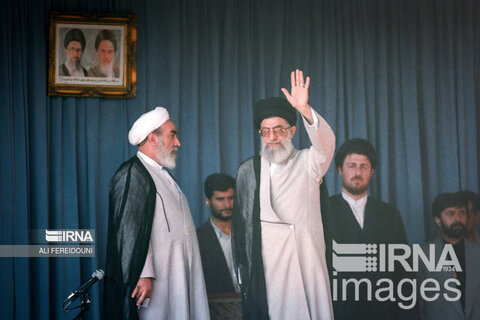 حضور رهبر انقلاب در سی و پنچ مراسم سالگرد رحلت امام خمینی (ره)