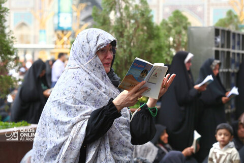 قرائت دعای عرفه در حرم مطهر رضوی