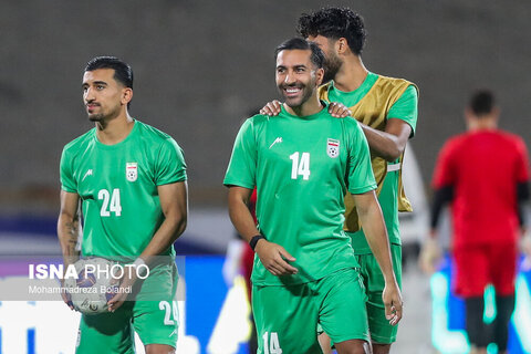 تمرین تیم ملی فوتبال ایران پیش از دیدار با کره شمالی