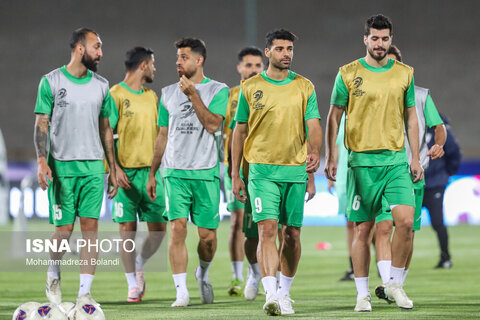 تمرین تیم ملی فوتبال ایران پیش از دیدار با کره شمالی
