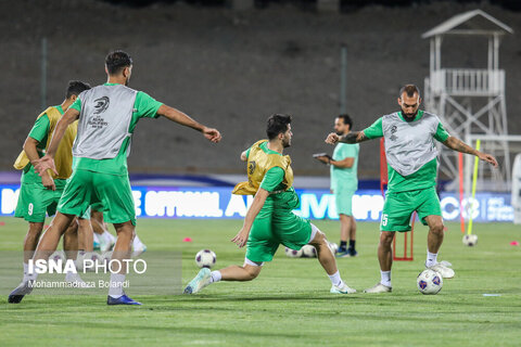 تمرین تیم ملی فوتبال ایران پیش از دیدار با کره شمالی