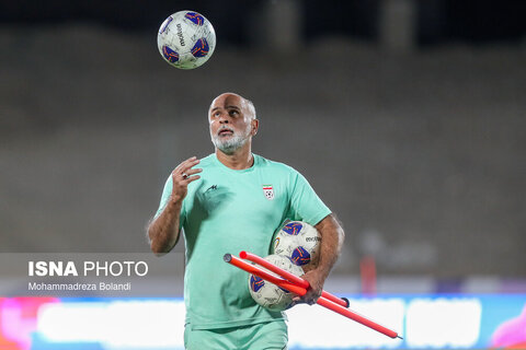 تمرین تیم ملی فوتبال ایران پیش از دیدار با کره شمالی